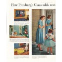 1958 Pittsburgh Plate Glass Ad "adds zest"