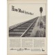 1949 Association of American Railroads Ad "How Much by the Mile?"