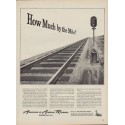 1949 Association of American Railroads Ad "How Much by the Mile?"
