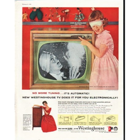 1958 Westinghouse Television Ad "No More Tuning"