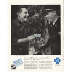1958 Blue Cross Ad "almost everybody"