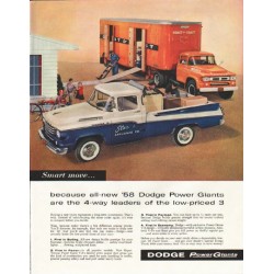 1958 Dodge Trucks Ad "all-new '58 Dodge Power Giants" ~ (model year 1958)