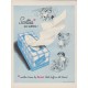 1949 Scott Tissues Ad "Scotties* are softies !"