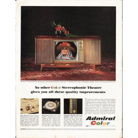 1964 Admiral TV Ad "Color Stereophonic Theatre"