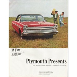 1965 Plymouth Ad "The Roaring '65s" ~ (model year 1965)