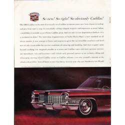 1965 Cadillac Fleetwood Ad "So new" ~ (model year 1965)