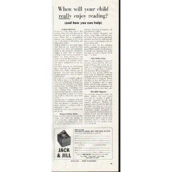 1964 Jack & Jill Magazine Ad "enjoy reading"