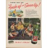 1949 7-Up Ad ""fresh up" with Seven-Up!"