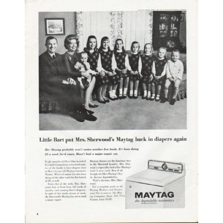 1965 Maytag Ad "Little Bart"