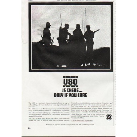 1965 USO Ad "Is There"