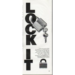 1965 Master Padlock Ad "Lock It"