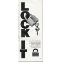 1965 Master Padlock Ad "Lock It"