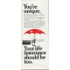 1965 Travelers Insurance Ad "You're unique"