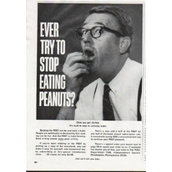 1965 The POST Ad "stop eating peanuts"