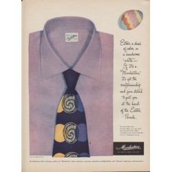 1949 Manhattan Shirts Ad "Easter Parade"