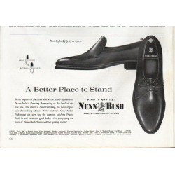 1965 Nunn-Bush Shoes Ad "Better Place to Stand"