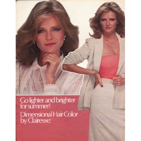 1980 Clairesse by Clairol Ad "Go lighter"