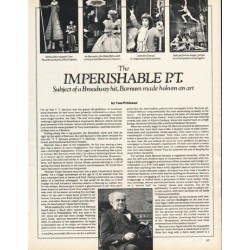 1980 P. T. Barnum Article "Imperishable P.T." ~ by Tom Prideaux