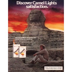1980 Camel Cigarettes Ad "Discover Camel Lights"