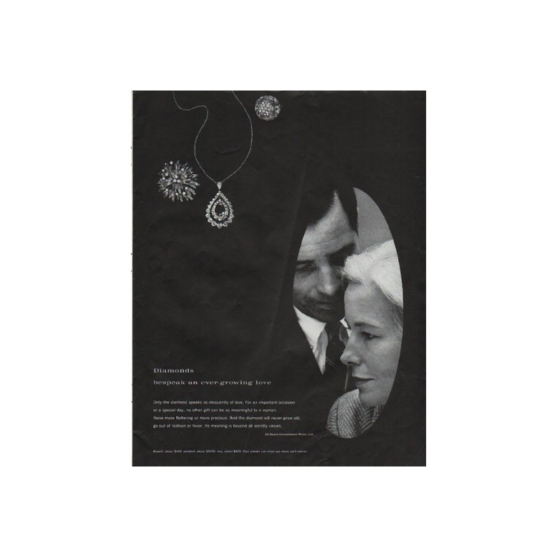 1966 De Beers Diamond Rings-jewelry 2 in Love Original 13.5 