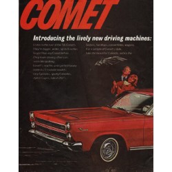 1966 Mercury Comet Ad "new driving machines" ~ (model year 1966)