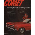 1966 Mercury Comet Ad "new driving machines" ~ (model year 1966)