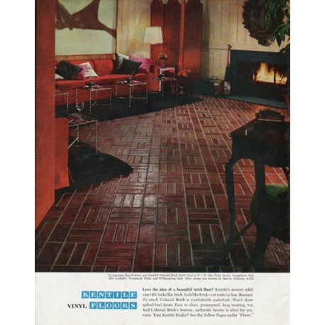 1965 Kentile Floors Ad "Love the idea"