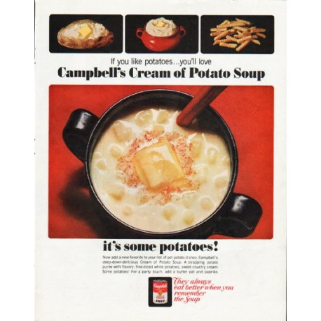 1965 Campbell's Soup Ad "If you like potatoes"