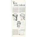 1965 Art Instruction Schools Ad "Test your talent"