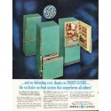 1961 General Electric Ad "and no defrosting ever"