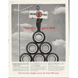 1961 Union Oil Ad "Sign of a good deal"