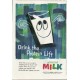 1961 American Dairy Association Ad "Drink Milk at noon"