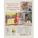 1958 General Electric Ad "Revolving Shelves"