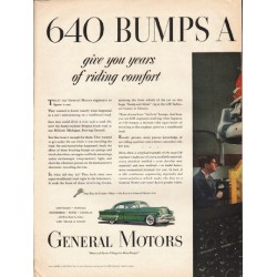 1953 General Motors Ad "640 bumps a minute" ~ (model year 1953)