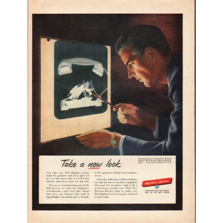 1953 Western Electric Ad "new look"