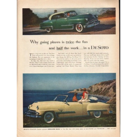 1953 De Soto Ad "going places" ~ (model year 1953)