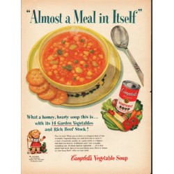 1953 Campbell's Soup Ad "Meal in Itself"