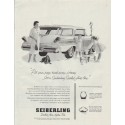 1958 Seiberling Tires Ad "Piggy Bank"