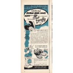 1953 Scuffy Shoe Refinisher Ad "Captain Hook"