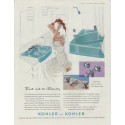 1958 Kohler Ad "First aid to Beauty"