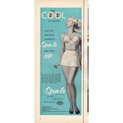 1953 Spun-lo Knit Rayon Ad "keep cool"