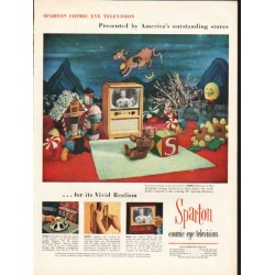 1953 Sparton Television Ad "Cosmic Eye Television"