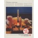 1958 Universal Atlas Cements Ad "To backstop a rocket's blast"