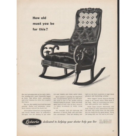 1953 Lederle Laboratories Division Ad "How old must you be"