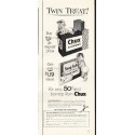 1953 Chux Diapers Ad "Twin Treat"