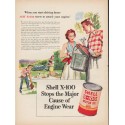 1953 Shell Motor Oil Ad "start driving home"