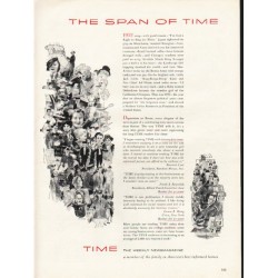 1953 TIME Magazine Ad "The Span of TIME"