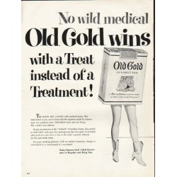 1953 Old Gold Cigarettes Ad "wild medical pitches"