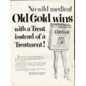 1953 Old Gold Cigarettes Ad "wild medical pitches"
