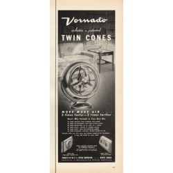 1953 Vornado Cooling Appliances Ad "Twin Cones"